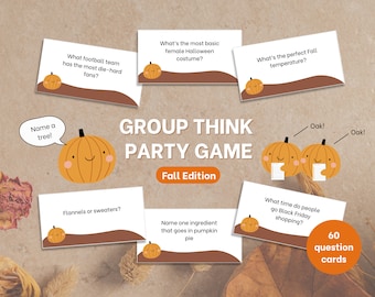 Fall Party Game: Group Think Thanksgiving Trivia (PDF)