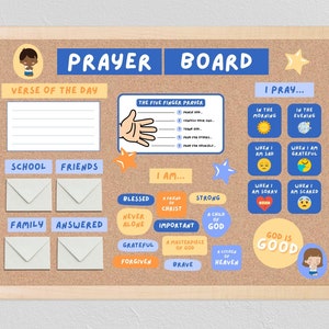 Startpakket gebedsbord voor kinderen | Sjabloon gebedsbord voor kinderen