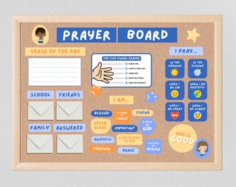 Kids Prayer Board Starter Kit: Christian Affirmations (PDF File)