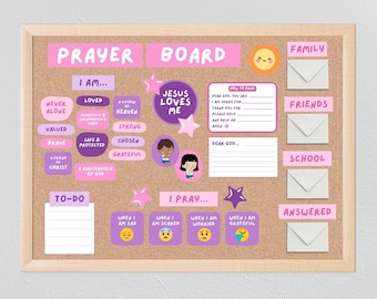 Kids Prayer Board Starter Kit: Christian Affirmations (PDF File)