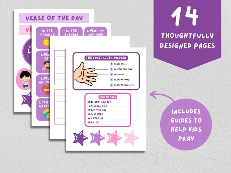 Kids Prayer Board Starter Kit: Christian Affirmations (PDF File) - Etsy