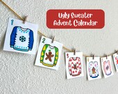 Kids Ugly Sweater Advent Calendar: Printable Christmas Countdown (PDF)