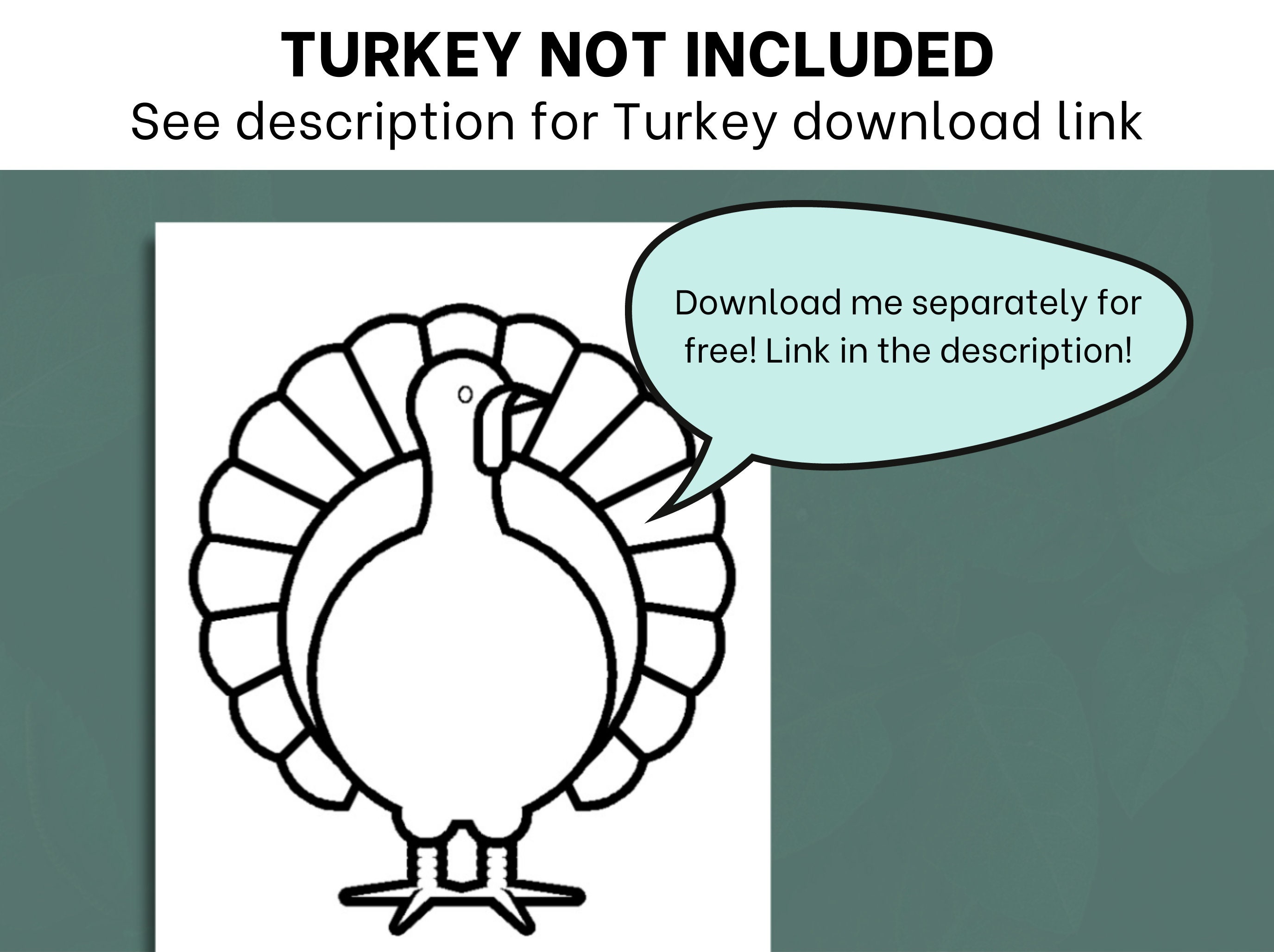 Mermaid - Turkey in Disguise | Disguise a Turkey Kit | Turkey Kids ...