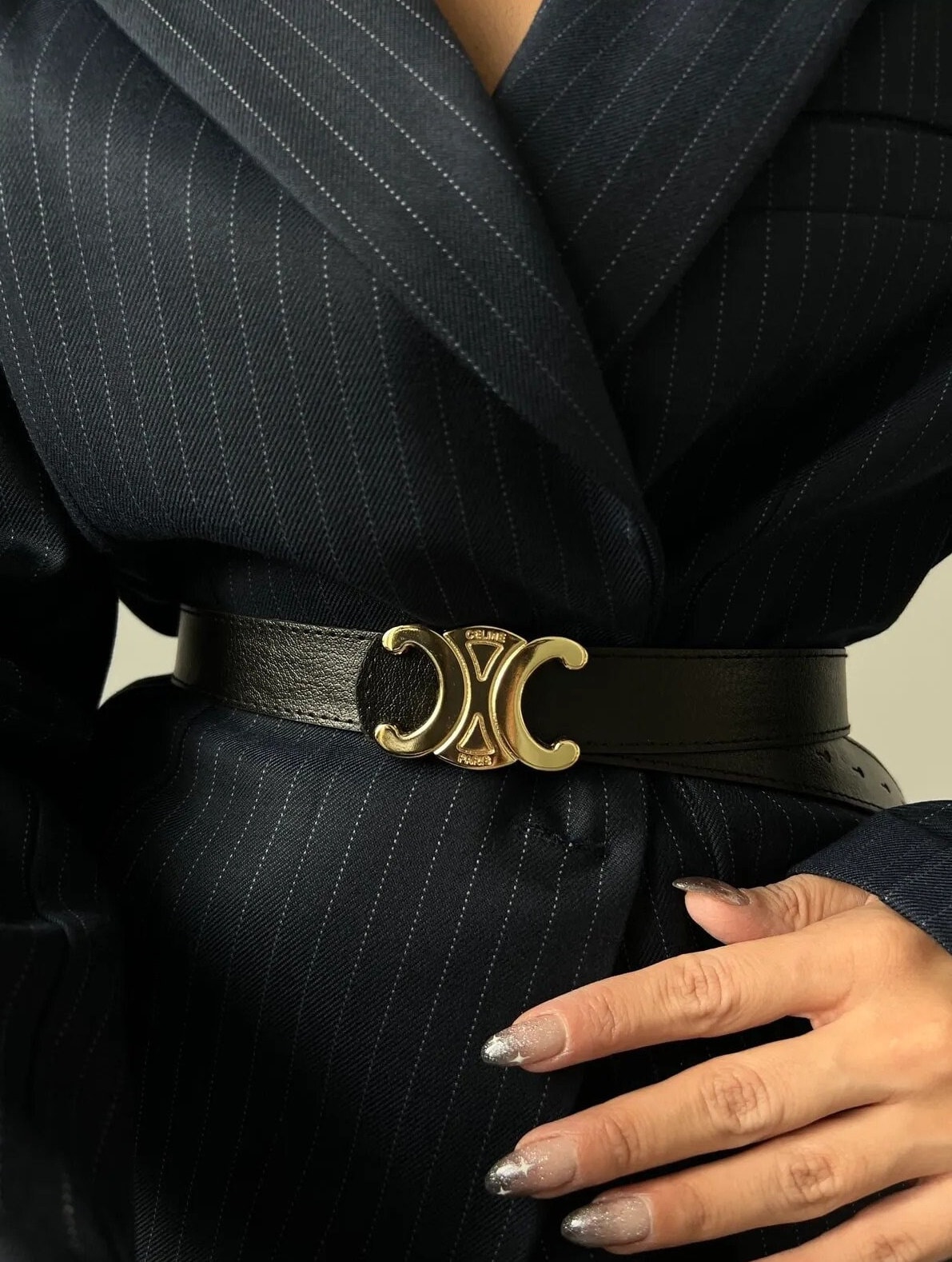 Lv Louis Vuitton Belt For Men Sier Buckle Black Leather Fashion Belt Pants  Jeans Shorts Dresses 3.8CM Belt Width Prices, Shop Deals Online