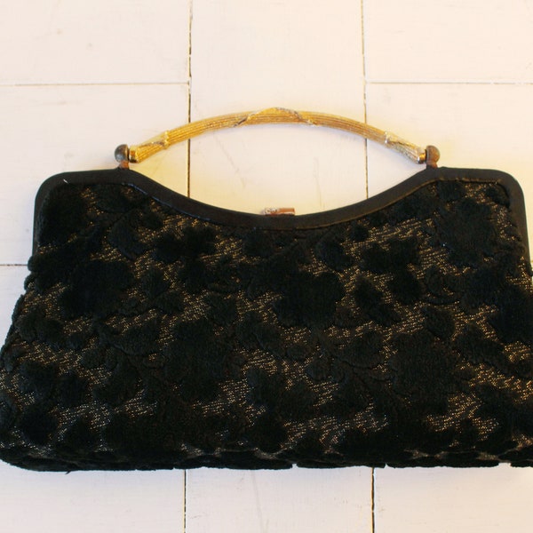 Vintage 60s Verdi Velvet Evening Bag