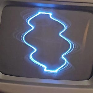 CRT music sound visualizer Scope TV