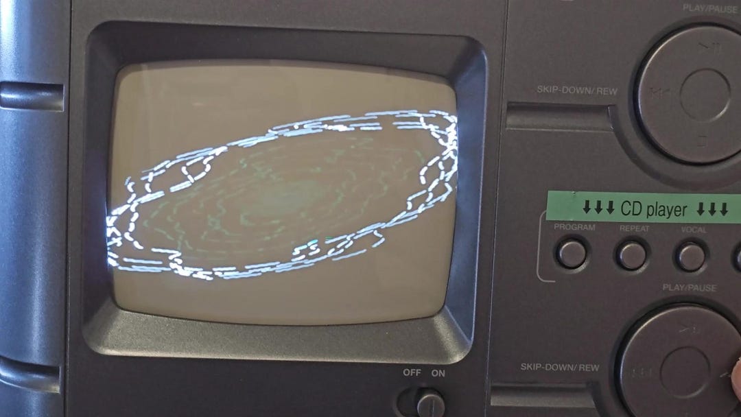 Music Visualizer CRT - CD, Mixer, Echo, Mp3, SD Card - Etsy