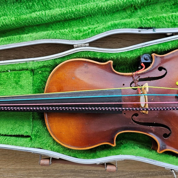 Electrified vintage violin