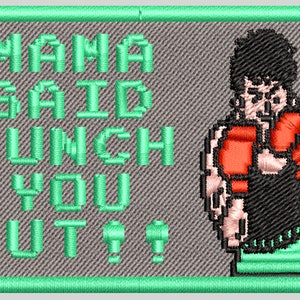 Punch Out Nintendo Video Game - Iron-on Patch
