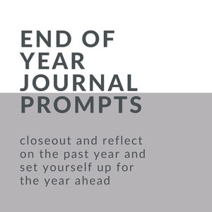 End of Year Journal Prompt PDF Download | Journal Printable Download, End of Year Reflection Journal, Goal Setting Journal