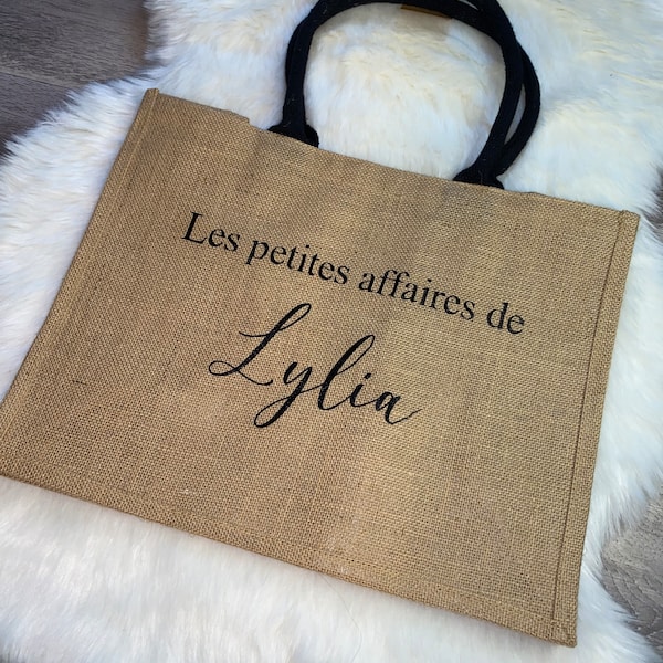 Sac en toile de jute personnalisé