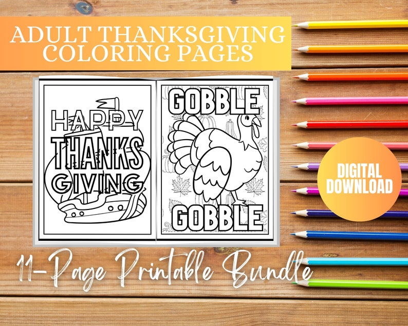 Adult Thanksgiving Coloring Pages - Il 794xN.5398908086 7se1 