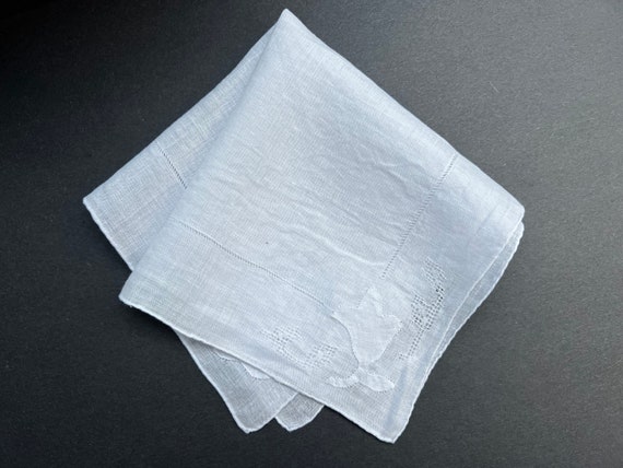 Vintage linen Handkerchief, Bridal Gift - image 6