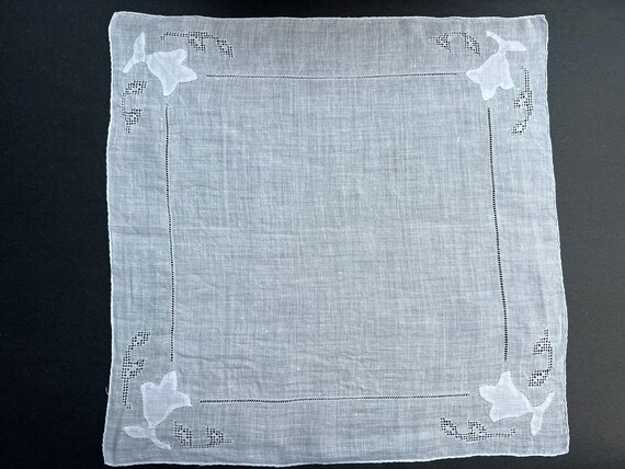 Vintage linen Handkerchief, Bridal Gift - image 1