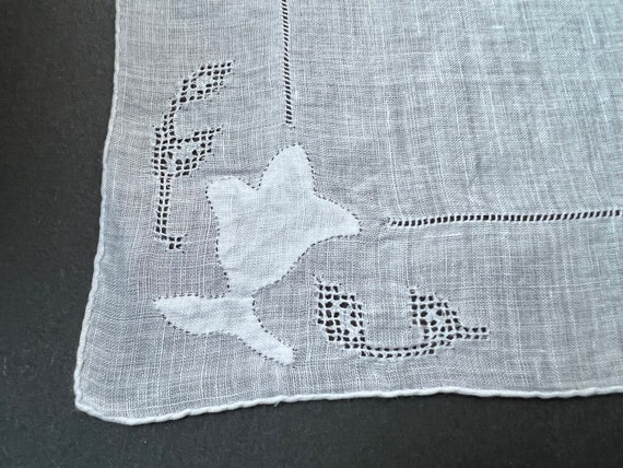Vintage linen Handkerchief, Bridal Gift - image 4