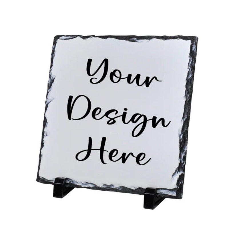 Beautiful Slate Photo Display With Stand (20x20cm) - Etsy