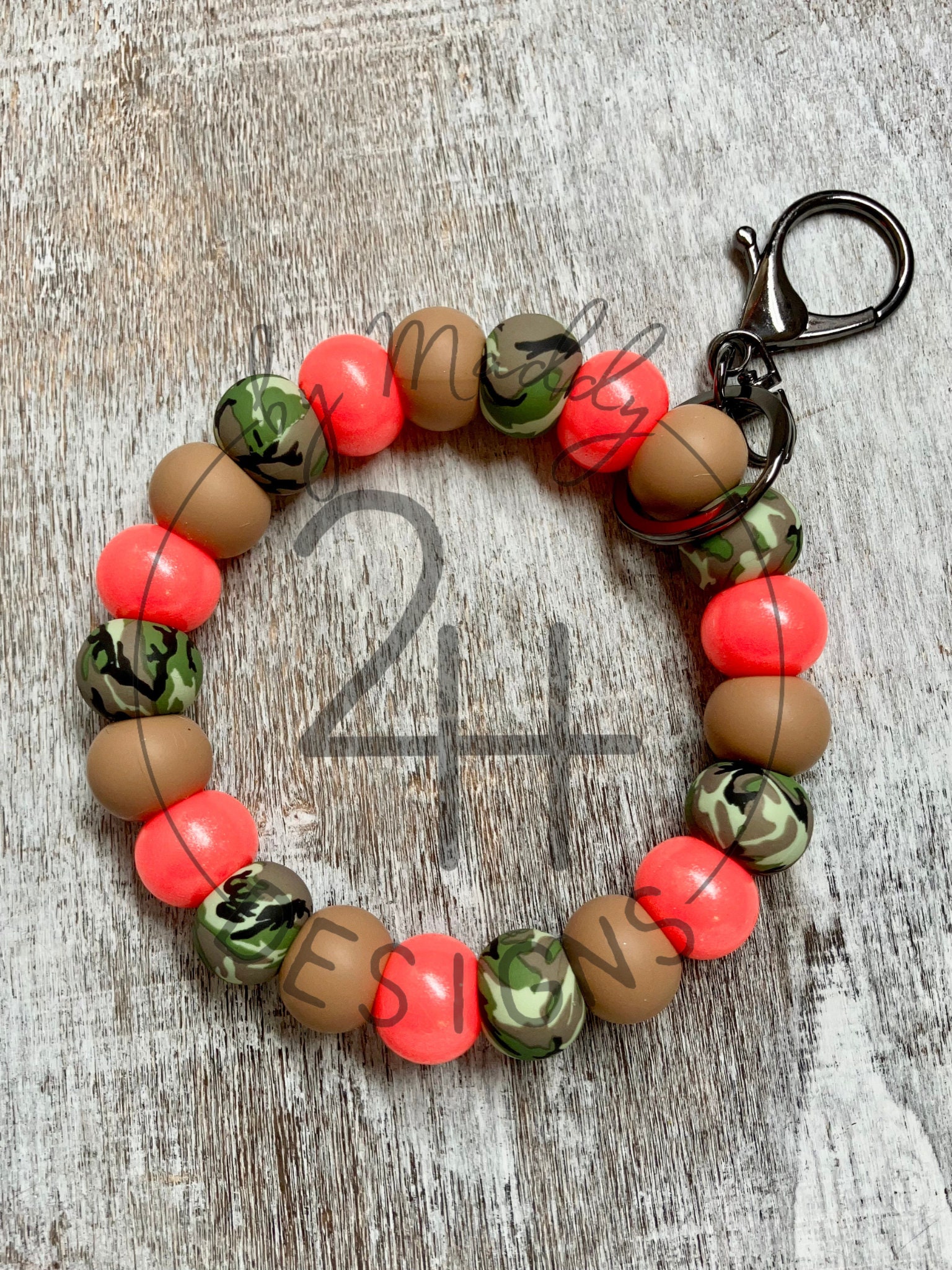 Pink camo silicone ring deals