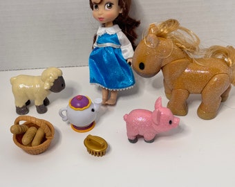 Disney Store Disney Animators Collection Belle Mini Doll Spielset Die Schone und das Biest Spielset Etsy