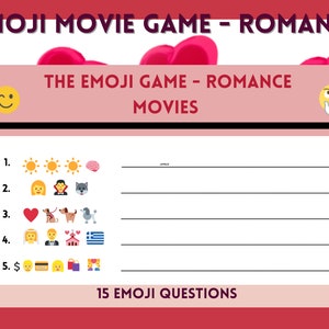 Emoji Game- Romance Movie Trivia