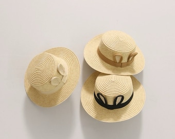 Ribbit Straw Panama Hat for Kids, Wide Brim UPF 50+ Summer Beach Sun Hat for Age 2T - 5T