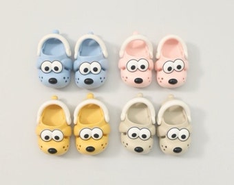 Cartoon Dog Face Cushioned Sandals for Kids, Extremely Comfy Non-Slip Thick Sole Cute Shower Slippers Indoor & Outdoor