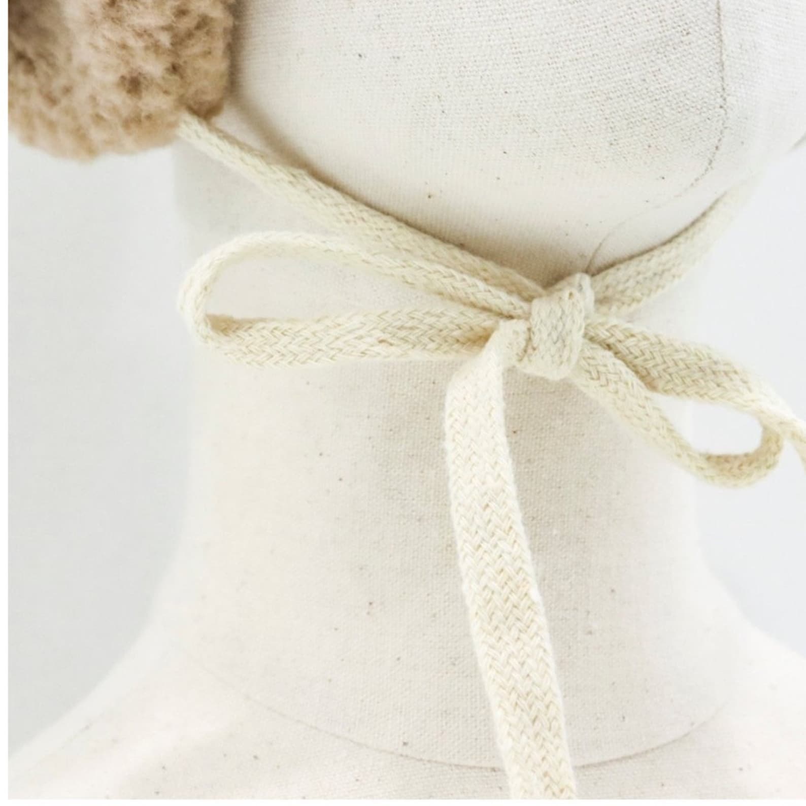 Kids Teddy Earmuffs, Winter Fleece Teddy Bear Ear Warmer With Straps