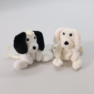 Sac à dos pour chiot et poupée pour enfants, sac à fermeture éclair moelleux pour poupée chien pour garçons/filles pour tous les âges.