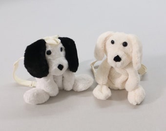 Kinder Welpen Puppe Rucksack, Jungen / Mädchen flauschige Hundepuppe Reißverschlusstasche für alles Alter.