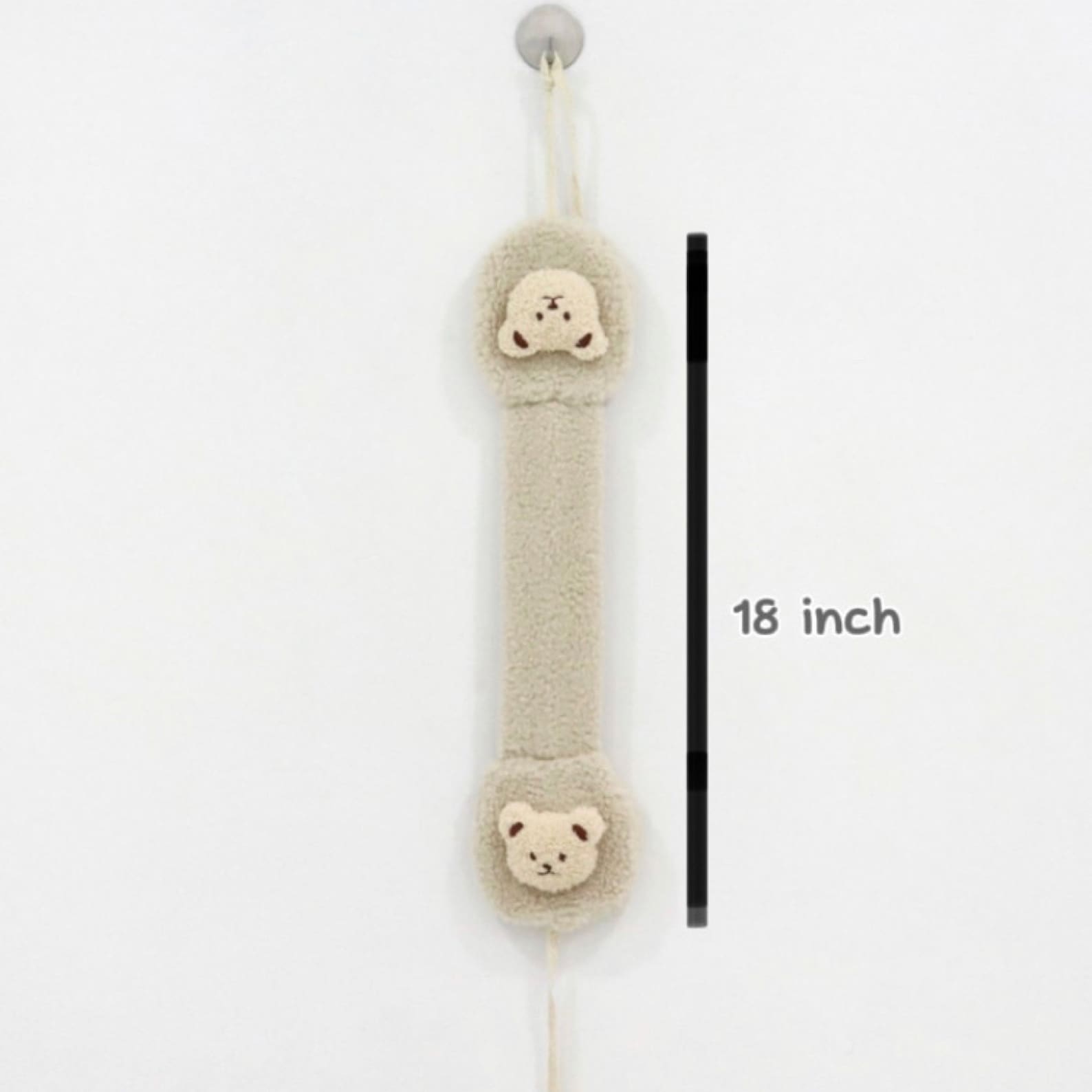 Kids Teddy Earmuffs, Winter Fleece Teddy Bear Ear Warmer With Straps