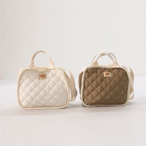 Personalized Quilted Bear Bag: Kids Teddy Crossbody Bag