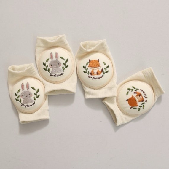 Fox & Rabbit Toddler Knee Pads: Breathable Crawling Support