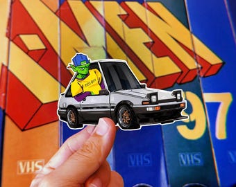 JDM Anime Parody Sticker: Waterproof Laptop Decal