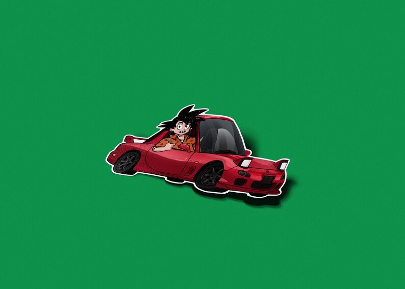Red Cartoon Rx7 Mazda RX7 Anime Sticker: JDM Street Racing Car Parody - Etsy