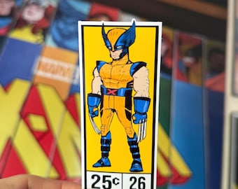 Wolverine Comic-Parodie-Aufkleber - handgemachter wasserdichter laminierter Aufkleber