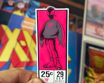 Pegatina de Spiderman de Miles Morales: parodia de cómic impermeable y hecha a mano
