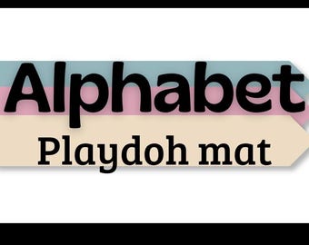 Alphabet Playdoh Mat- 26 Worksheets Printable| Preschool Practice | preschool Activity Pack PDF