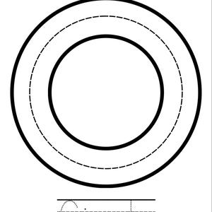 May include: Black and white worksheet with a large circle outline, a dashed line circle, and the word "Circle" written below. The worksheet also includes a line for the name.