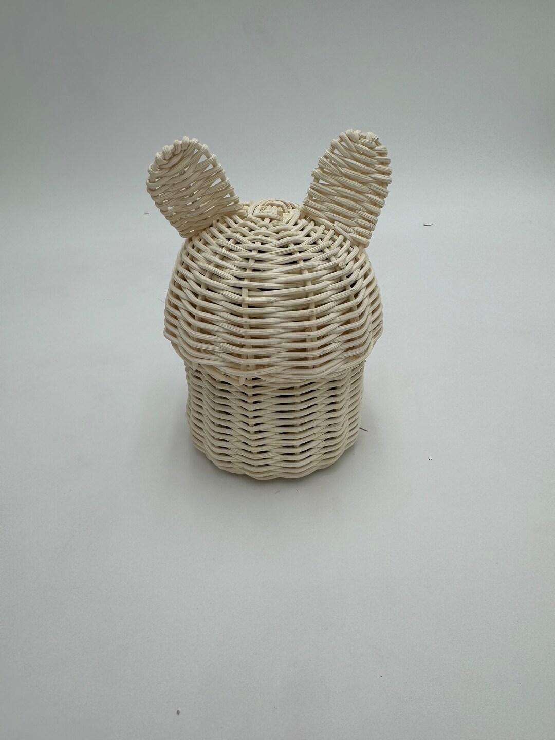 Bunny Shaped Rattan Forage Toy for Small Pets, With Flowers, Leaves ...