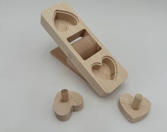 Bunny Logic-speelgoed, traktatieverstopper voor konijnen, cadeau Bunny Lover, speelgoed voor konijn, houten speelgoed konijn, kauwspeeltje konijn, verrijkingsspeelgoed voor konijnen