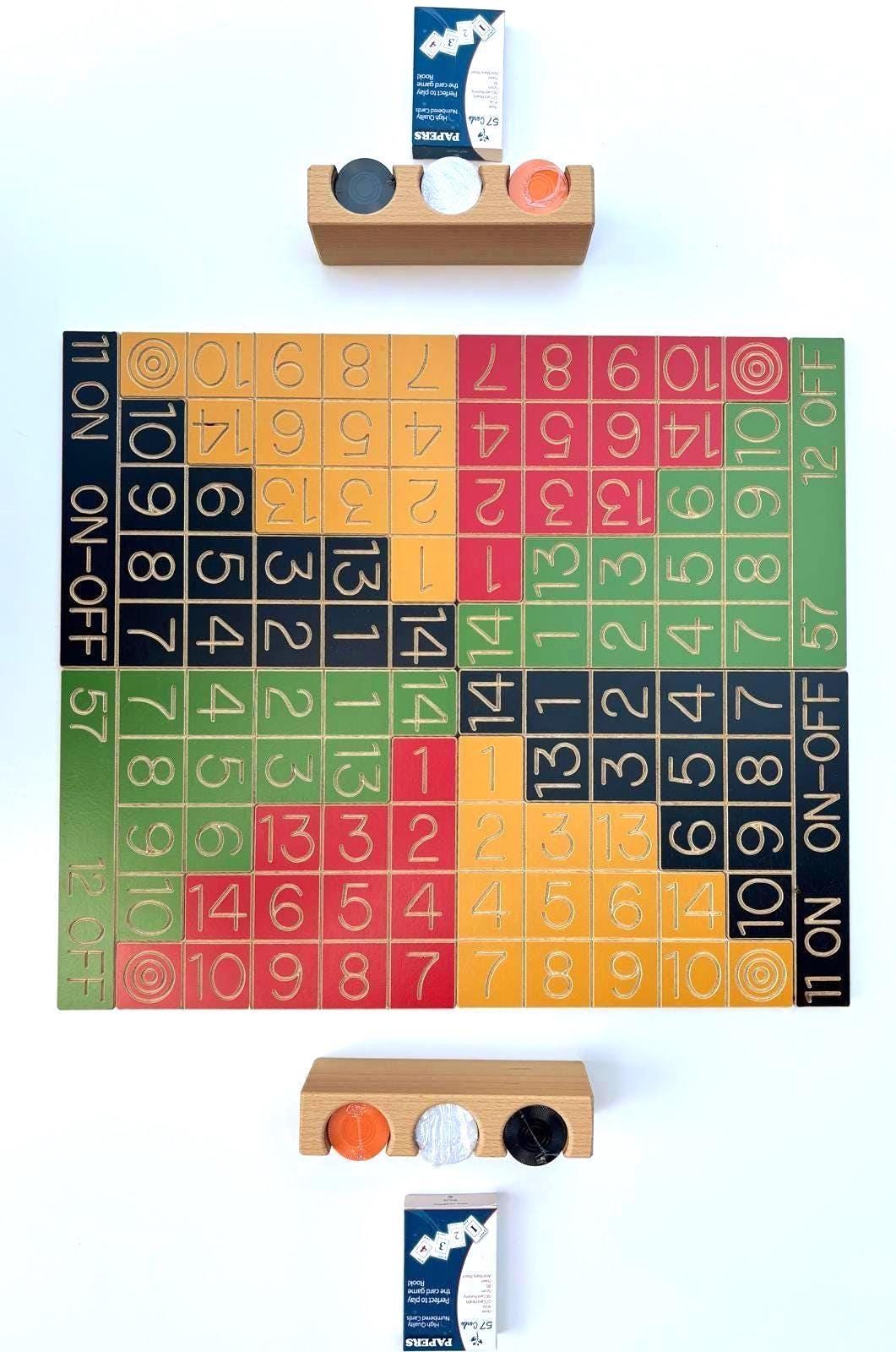 On off 57 Wooden Board Game - Fun Family Game Night - Etsy
