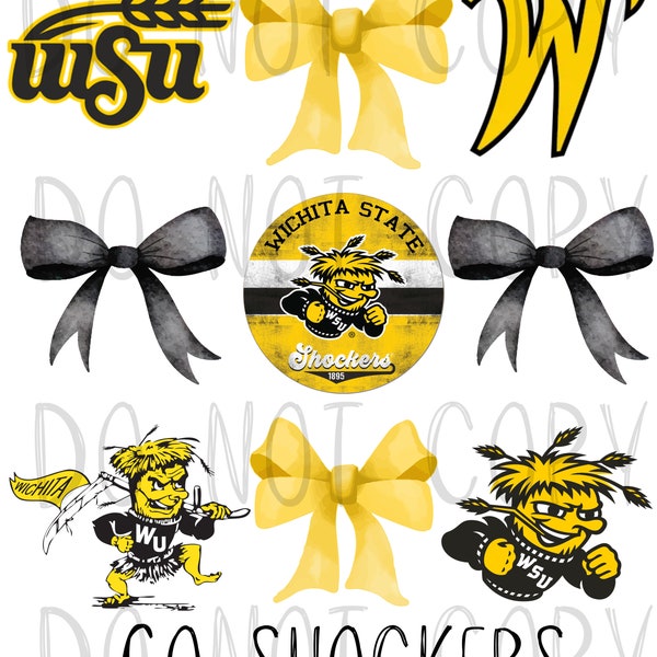 Wichita State coquette ribbon design