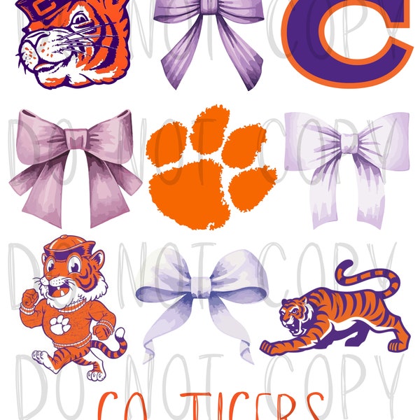 Clemson coquette PNG file