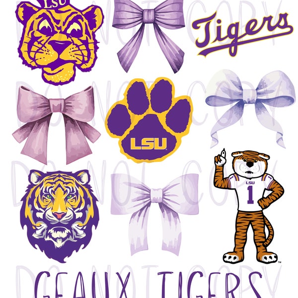 LSU coquette PNG file