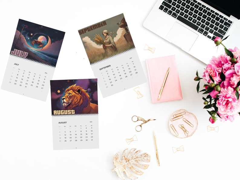 Celestial Horizons 2024, Wall Calendars 2024, Astrology Calendar