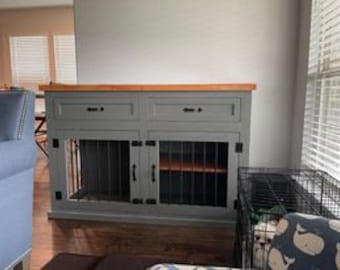 Dog Kennel with shelf and drawer