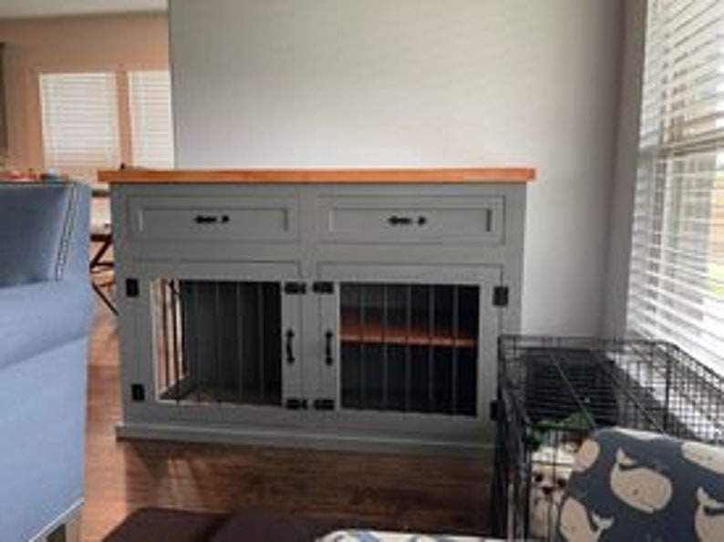 Dog Kennel With Shelf and Drawer Etsy