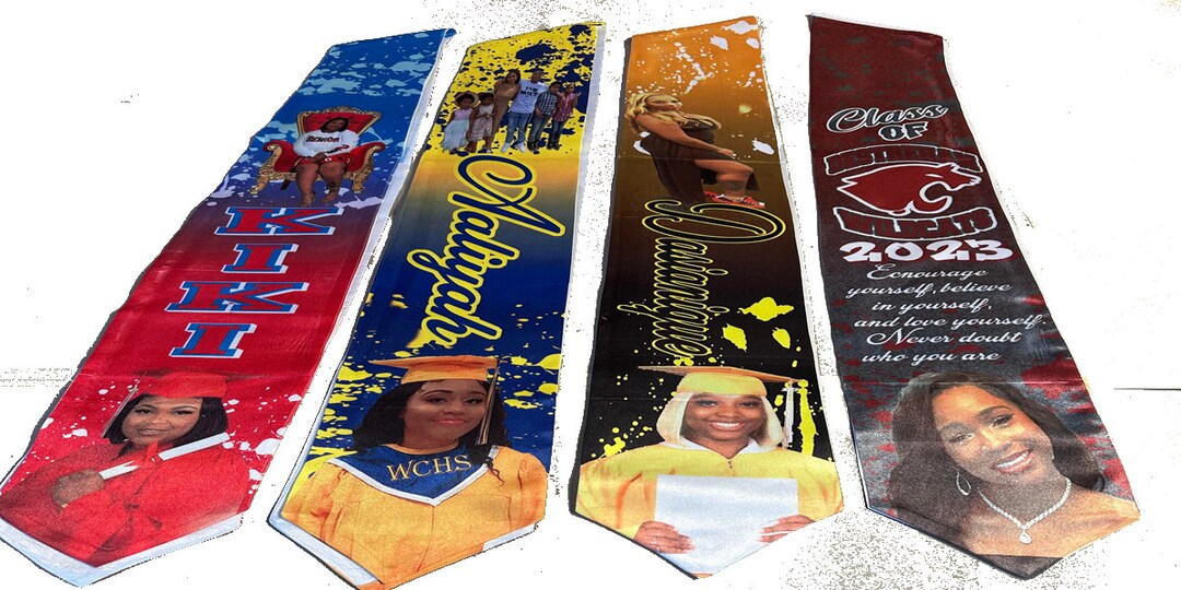 Custom Graduation Stoles Etsy