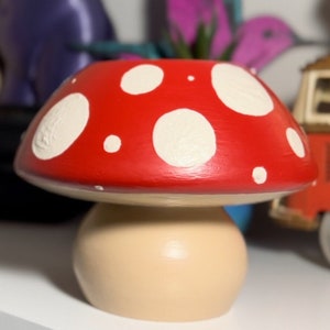 Medium Mushroom Planter ~ Hand Painted and Made to Order ~ 70’s Inspired Home Décor ~