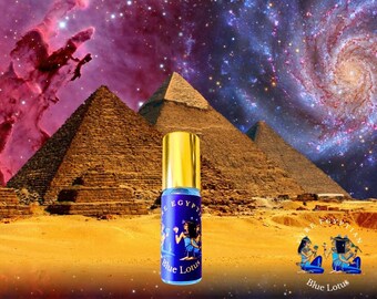 Huile rare de lotus bleu d'Égypte 10 ml - 100 % pure, diluée, naturelle, végétalienne biologique - Rêves lucides - Nénuphar bleu d'Égypte - Cadeau spirituel