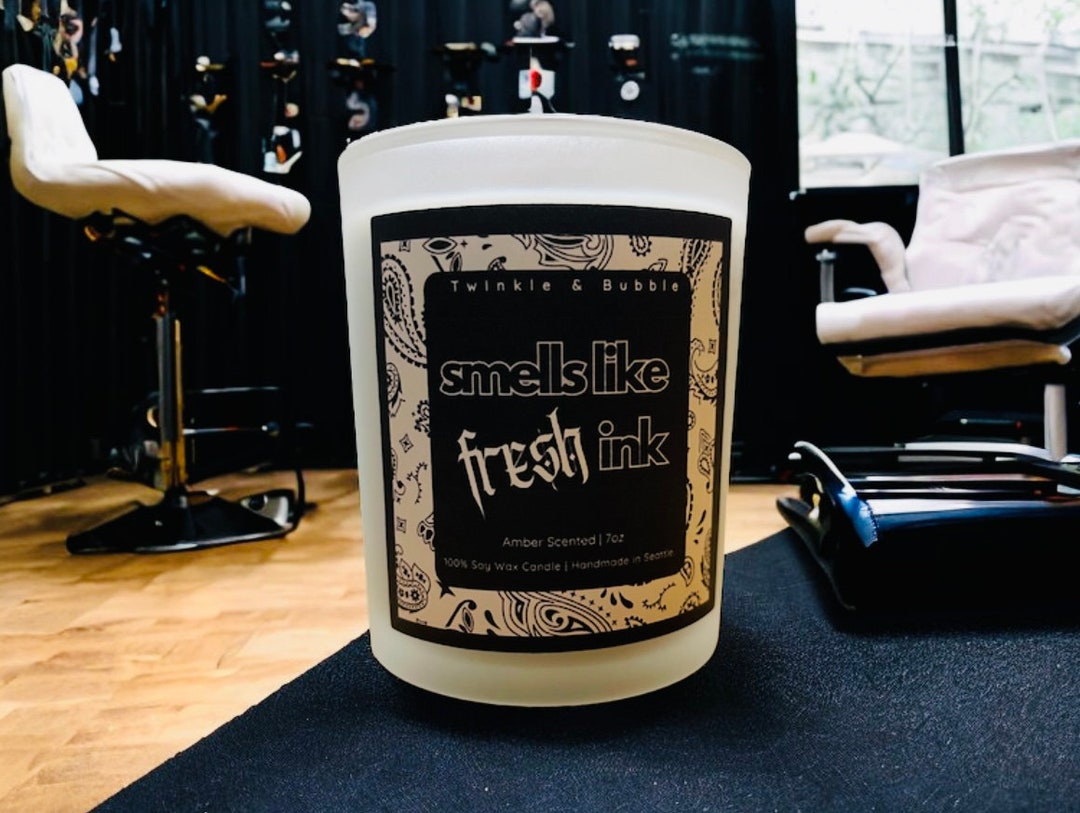 Smells Like Fresh Ink Personalized Tattoo Gift Tattoo Girl Etsy